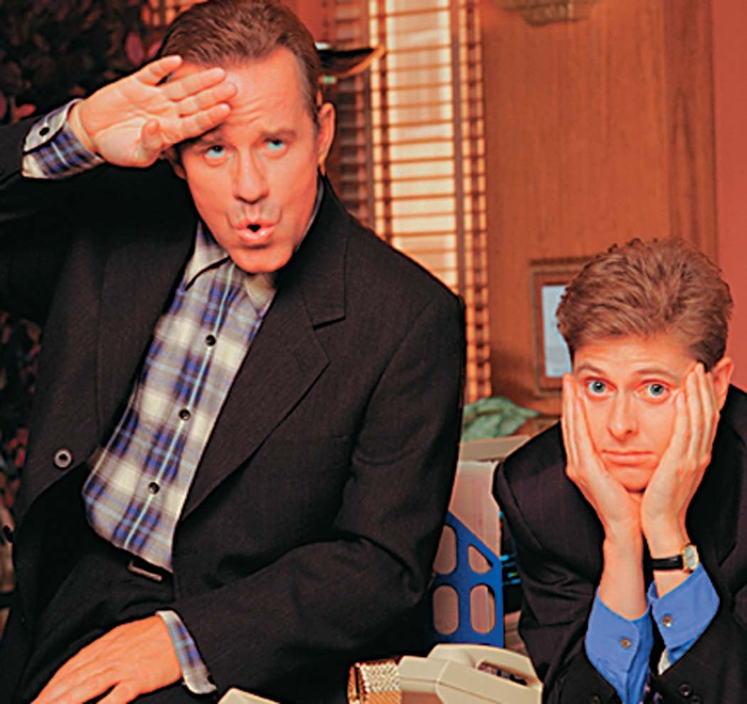 Still of Dave Foley and Phil Hartman in NewsRadio (1995)