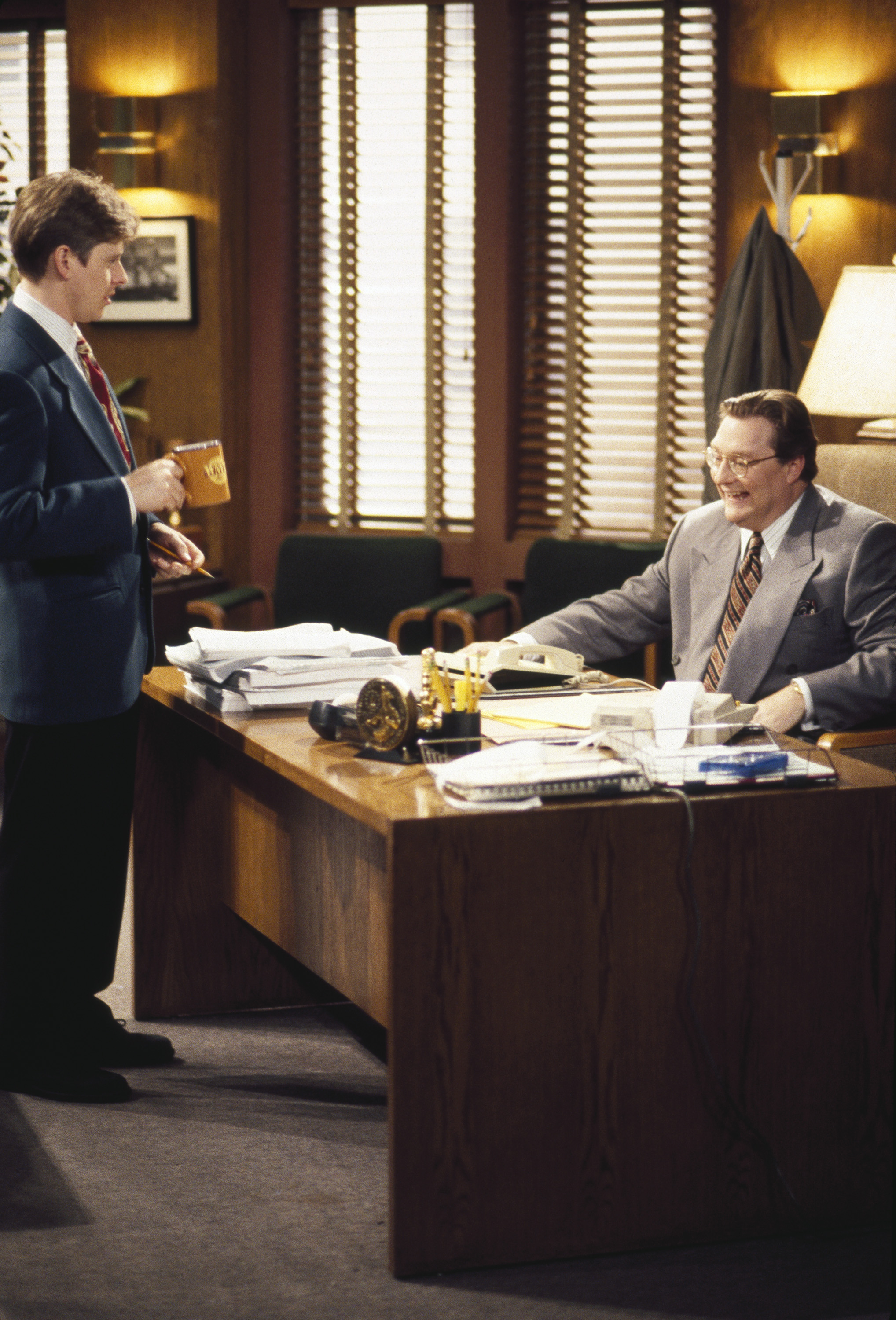 Still of Dave Foley and Stephen Root in NewsRadio (1995)
