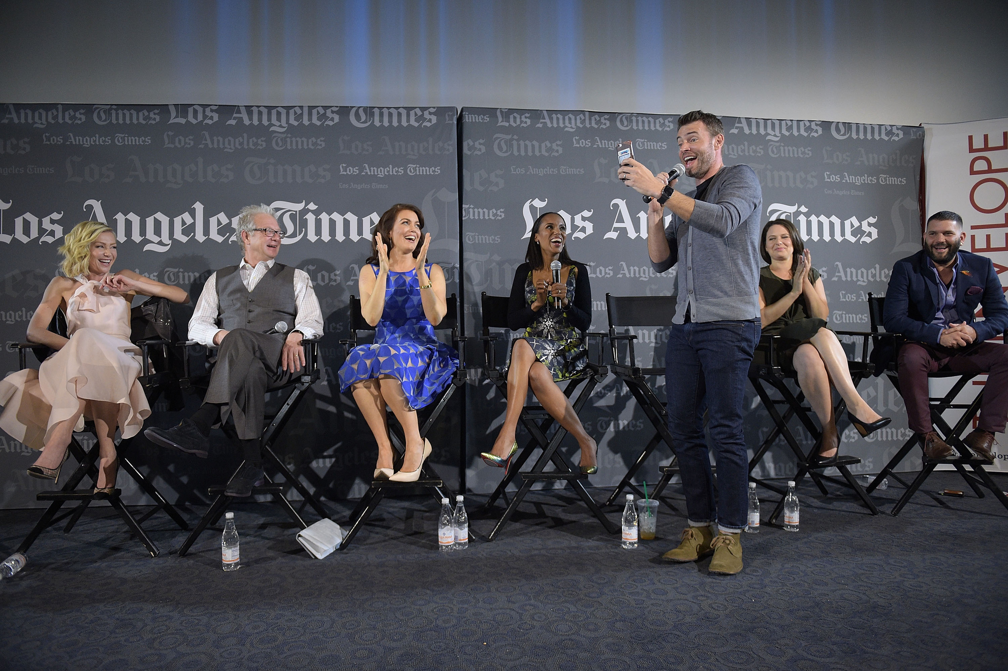 Scott Foley, Portia de Rossi, Jeff Perry, Kerry Washington, Bellamy Young, Guillermo Diaz and Katie Lowes