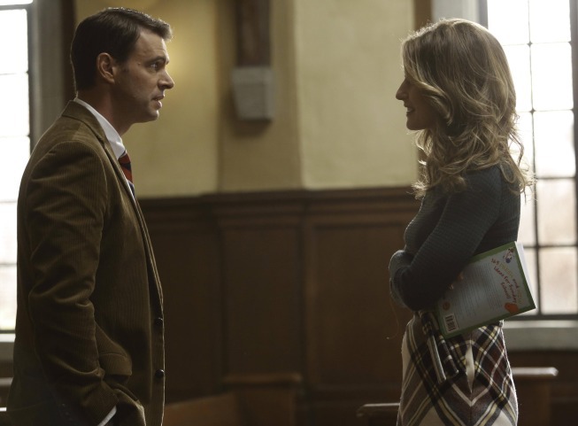 Still of Scott Foley and Kat Foster in The Goodwin Games (2013)