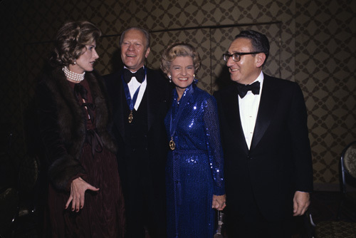 Gerald Ford, Betty Ford and Henry Kissinger