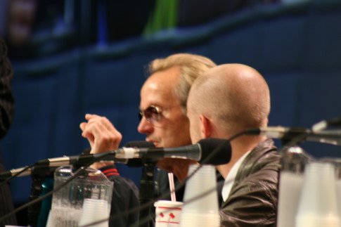 Peter Fonda and Ben Foster at the 3:10 to Yuma panel