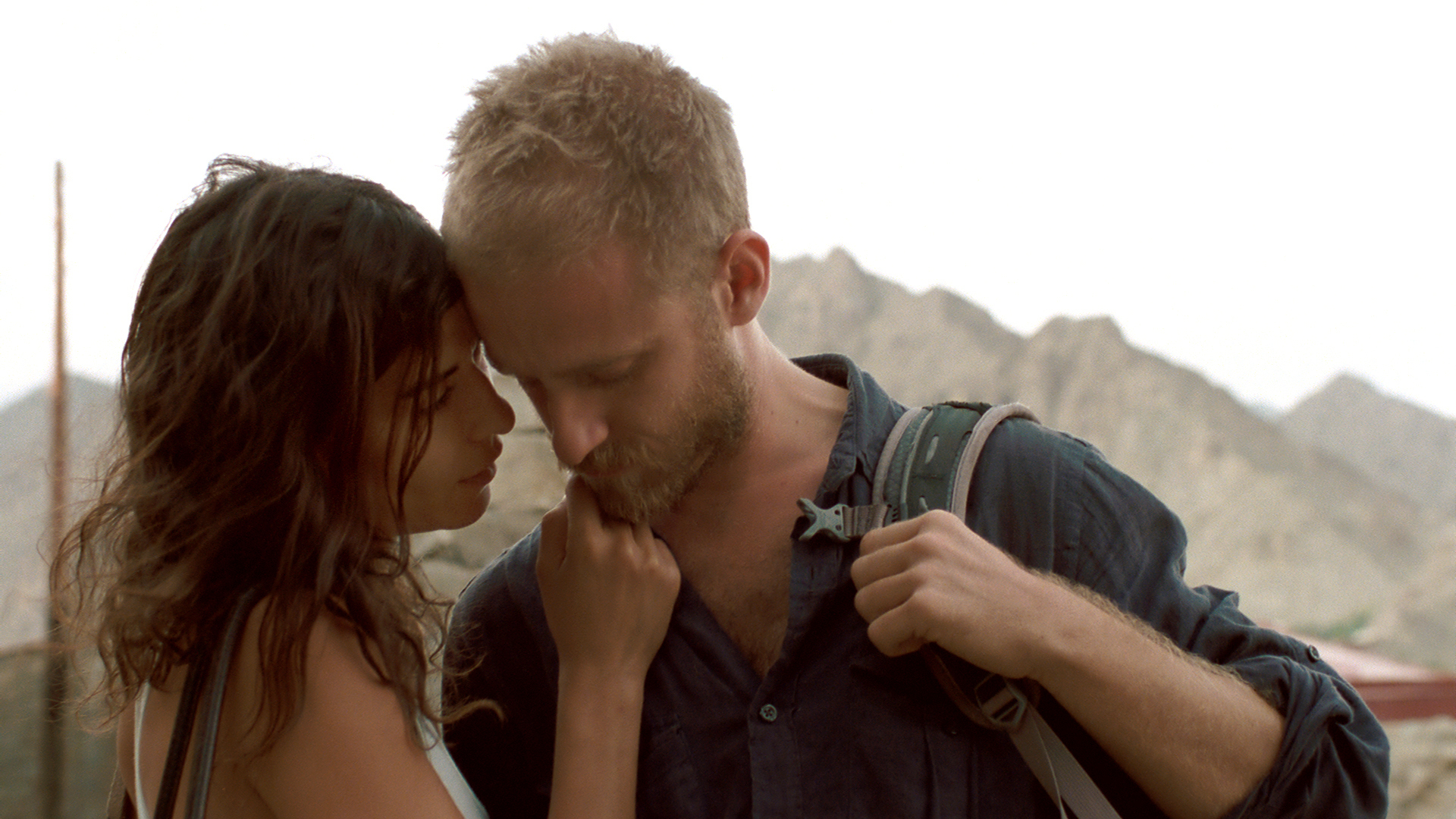 Still of Ben Foster and Lubna Azabal in Here (2011)
