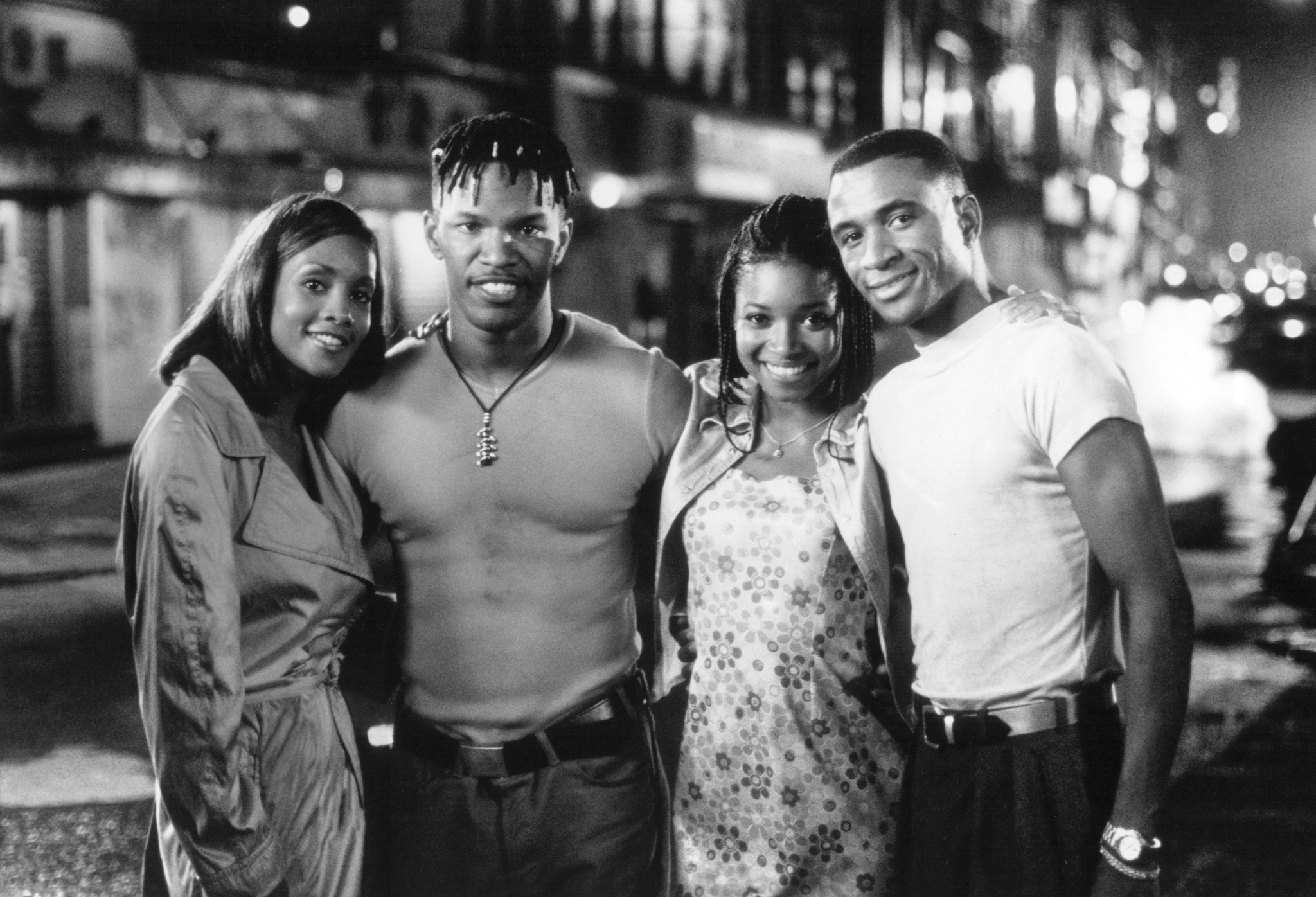 Still of Vivica A. Fox, Jamie Foxx, Tamala Jones and Tommy Davidson in Booty Call (1997)