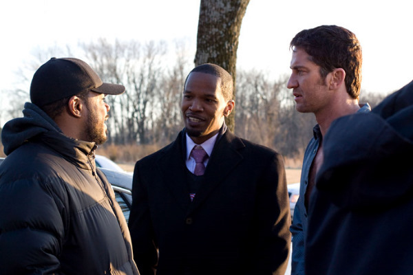 Still of Jamie Foxx, Gerard Butler and F. Gary Gray in Law Abiding Citizen (2009)