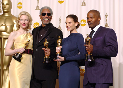 Morgan Freeman, Cate Blanchett, Jamie Foxx and Hilary Swank