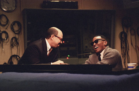 CURTIS ARMSTRONG as Atlantic Records? Ahmet Ertegun and JAMIE FOXX as American legend Ray Charles in the musical biographical drama, Ray.