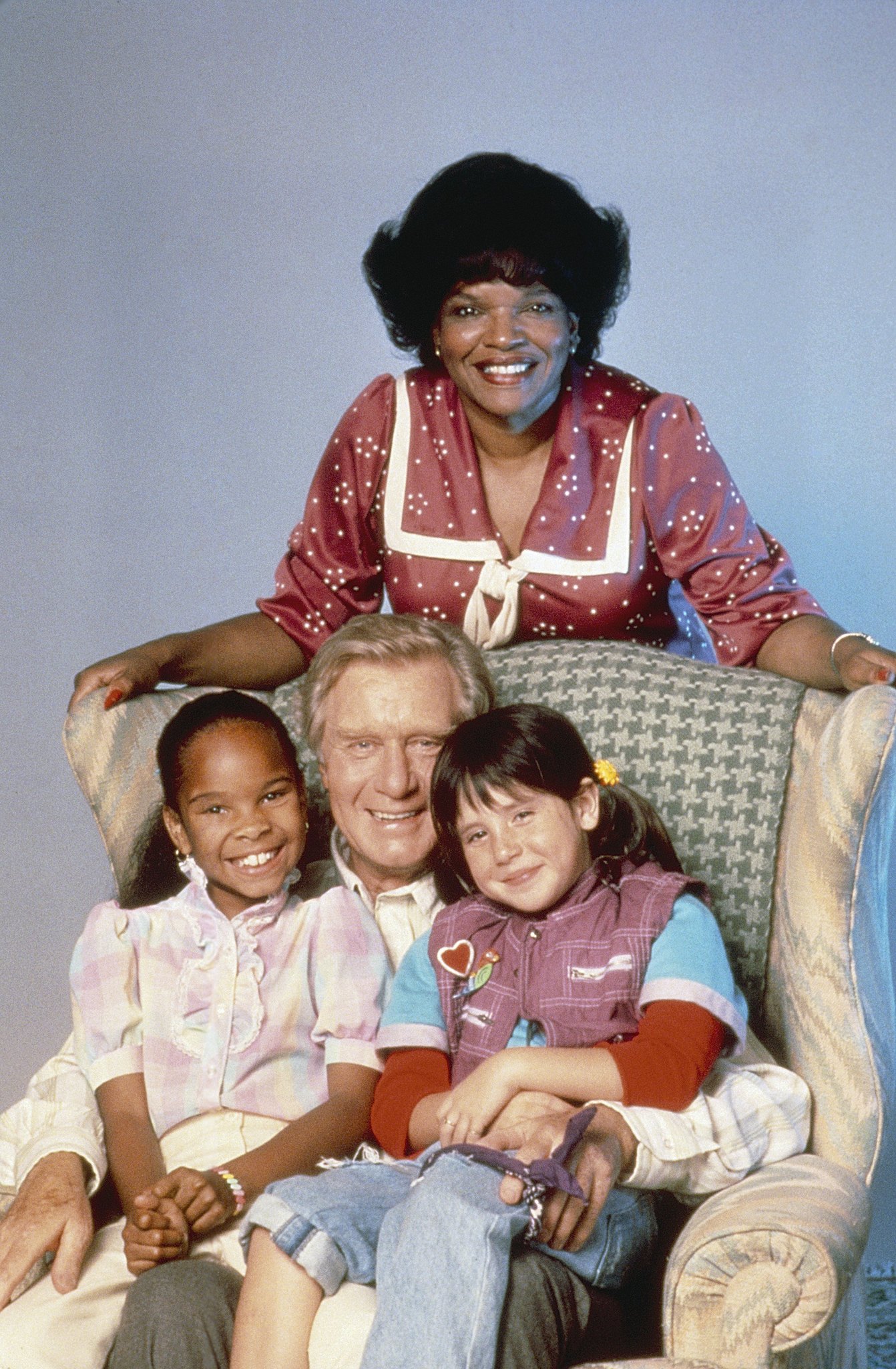 Still of Soleil Moon Frye, Susie Garrett, George Gaynes and Cherie Johnson in Punky Brewster (1984)