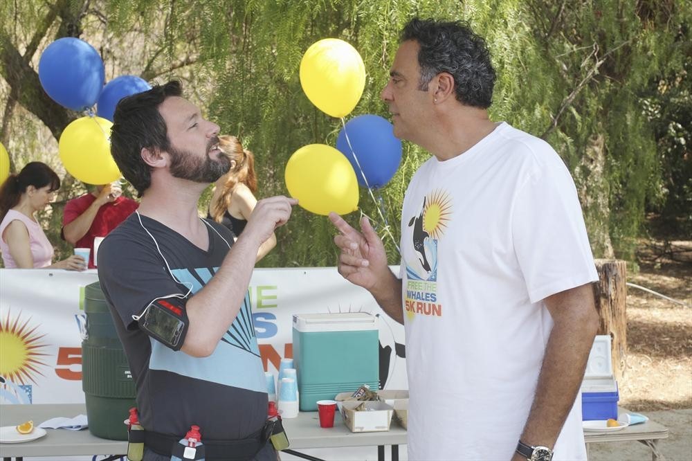 Still of Brad Garrett and Jon Dore in How to Live with Your Parents (For the Rest of Your Life) (2013)