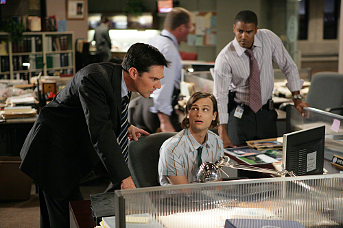 Still of Thomas Gibson, Shemar Moore and Matthew Gray Gubler in Nusikalstami protai (2005)