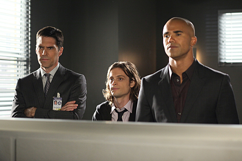 Still of Thomas Gibson, Shemar Moore and Matthew Gray Gubler in Nusikalstami protai (2005)