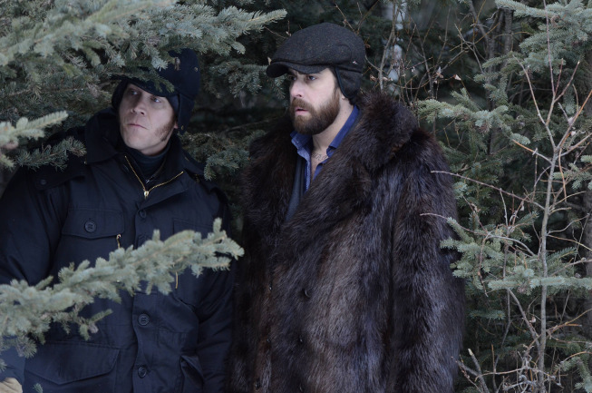 Still of Adam Goldberg and Russell Harvard in Fargo (2014)