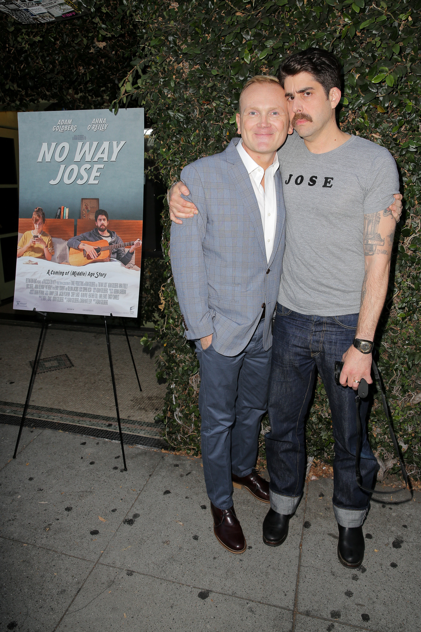 Adam Goldberg and Pat Healy at event of No Way Jose (2015)
