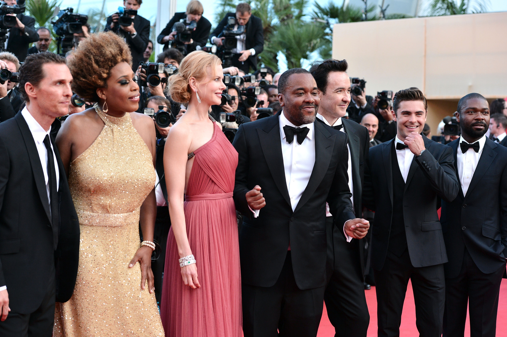 John Cusack, Nicole Kidman, Matthew McConaughey, Macy Gray, Lee Daniels, David Oyelowo and Zac Efron at event of The Paperboy (2012)