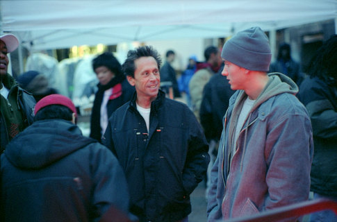 Still of Eminem and Brian Grazer in 8 mylia (2002)