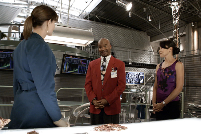 Still of David Alan Grier, Emily Deschanel and Tamara Taylor in Kaulai (2005)