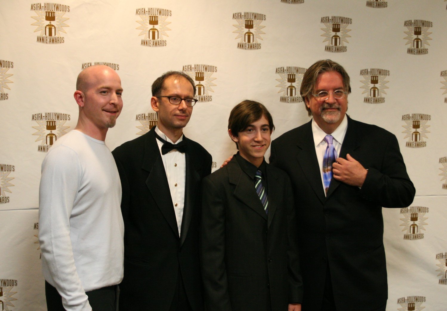 Matt Groening, David X. Cohen and Vincent Martella at event of Futurama: Bender's Big Score (2007)