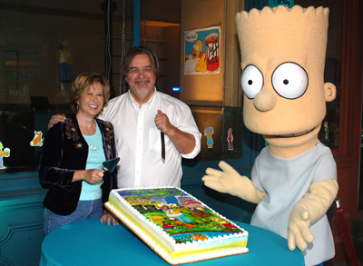 Matt Groening and Yeardley Smith at event of Simpsonai (1989)