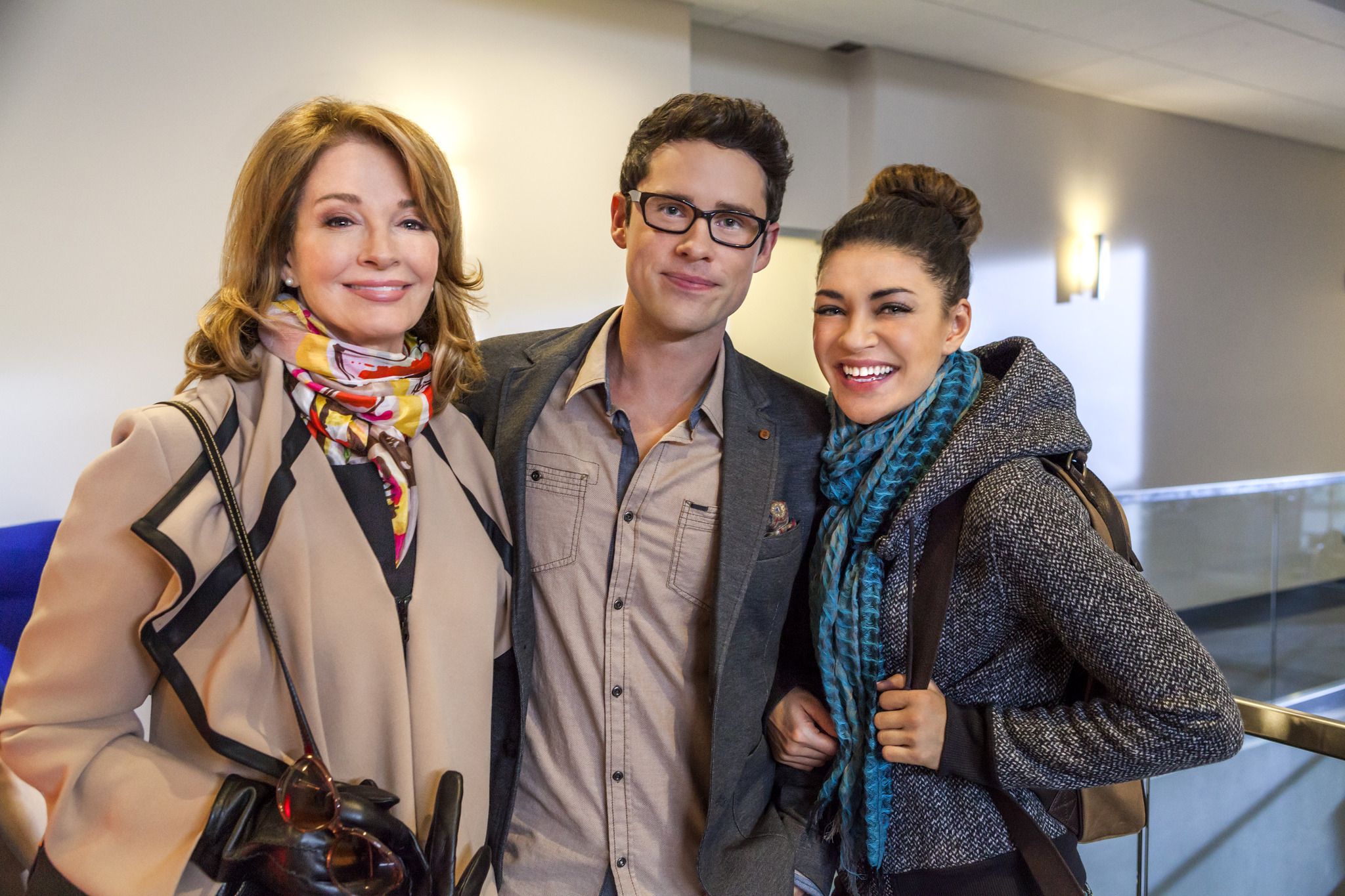Still of Deidre Hall, Jessica Szohr and Ben Hollingsworth in Lucky in Love (2014)