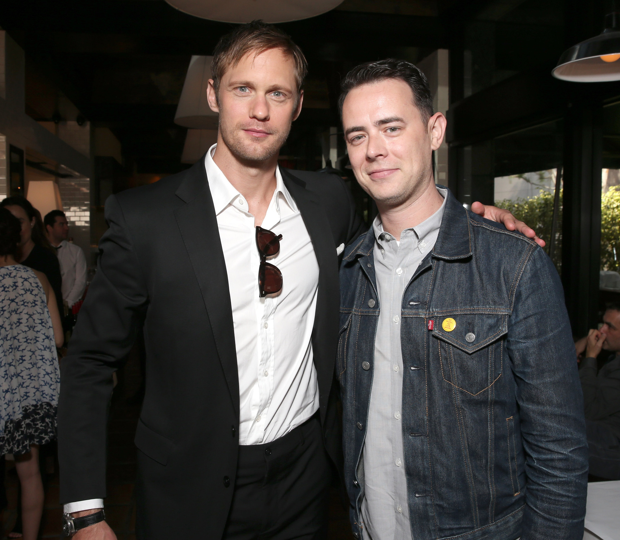 Alexander Skarsgård and Colin Hanks at event of The Diary of a Teenage Girl (2015)