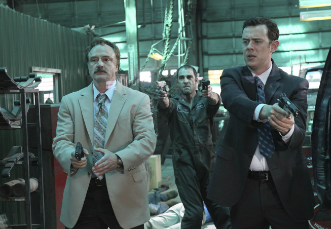 Still of Colin Hanks and Bradley Whitford in The Good Guys: The Dim Knight (2010)
