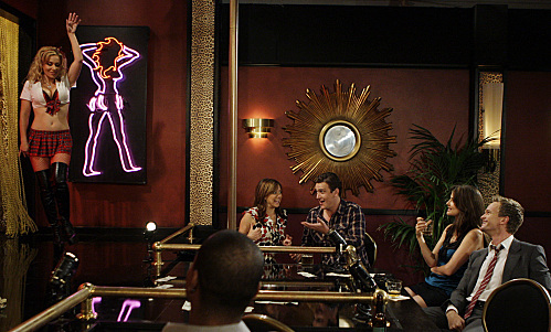 Still of Neil Patrick Harris, Alyson Hannigan, Jason Segel and Cobie Smulders in Kaip as susipazinau su jusu mama (2005)
