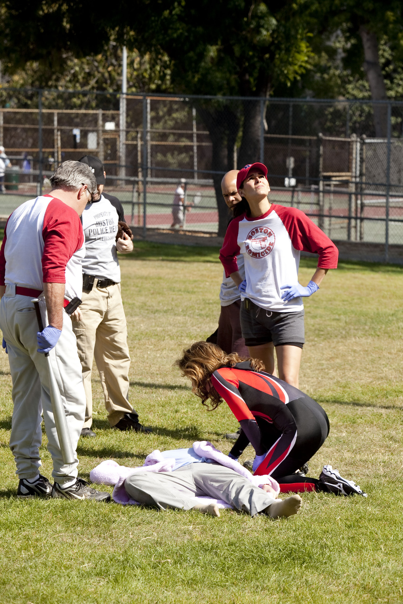 Still of Angie Harmon, Donnie Wahlberg and Sasha Alexander in Rizzoli & Isles (2010)