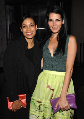 Angie Harmon and Rosario Dawson