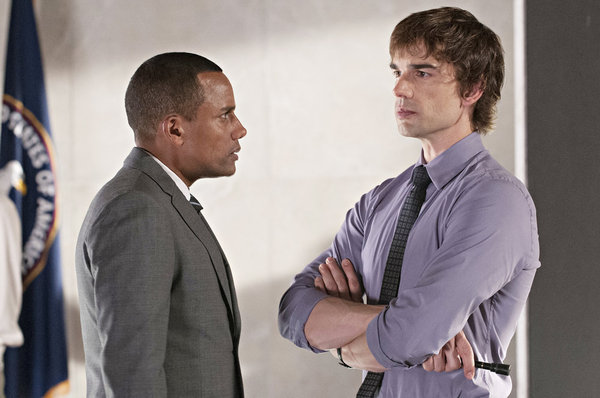 Still of Hill Harper and Christopher Gorham in Covert Affairs (2010)