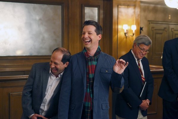 Still of Sean Hayes and Jason Kravits in Smash (2012)