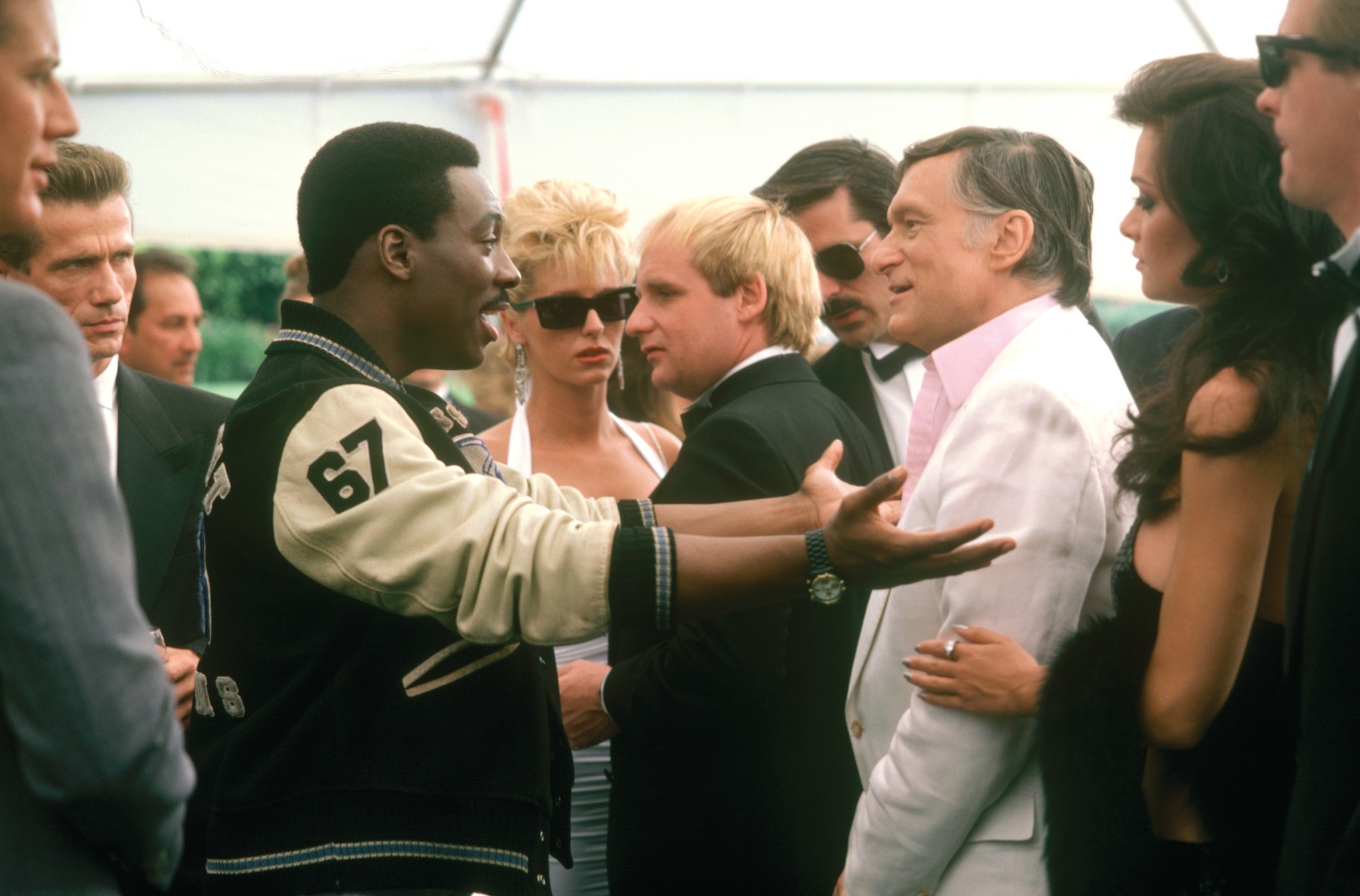 Still of Eddie Murphy and Hugh M. Hefner in Beverly Hills Cop II (1987)