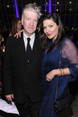 David Lynch and Laura Harring