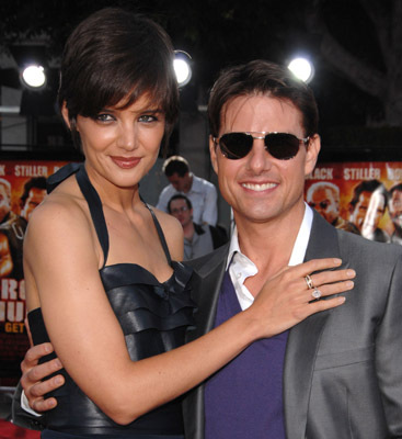 Tom Cruise and Katie Holmes at event of Griaustinis tropikuose (2008)