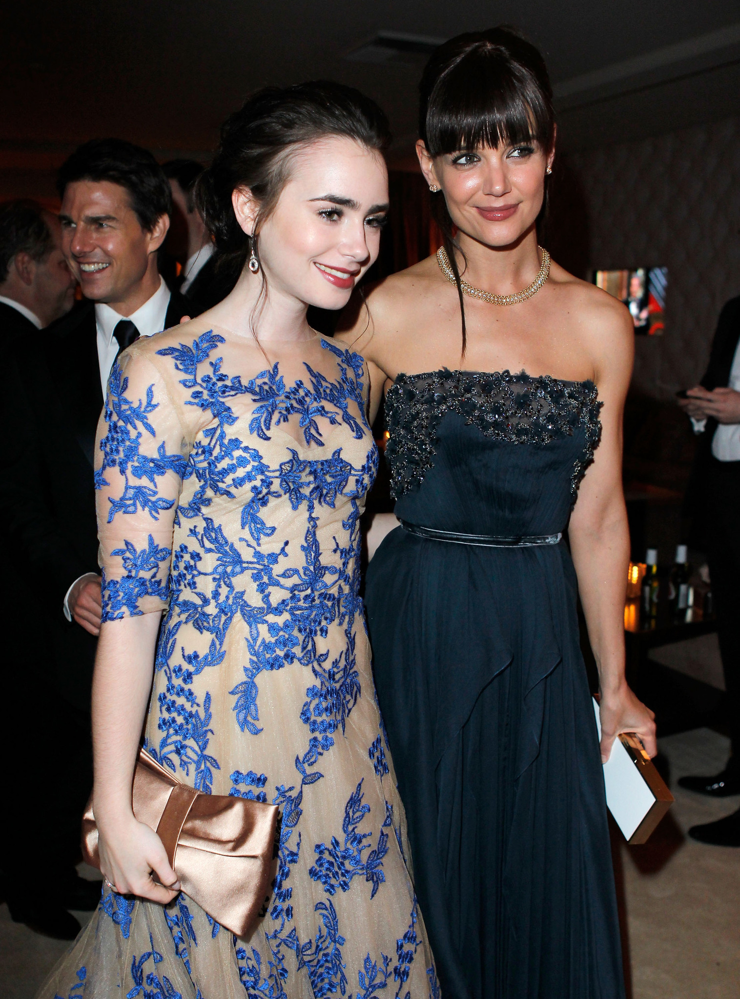Katie Holmes and Lily Collins