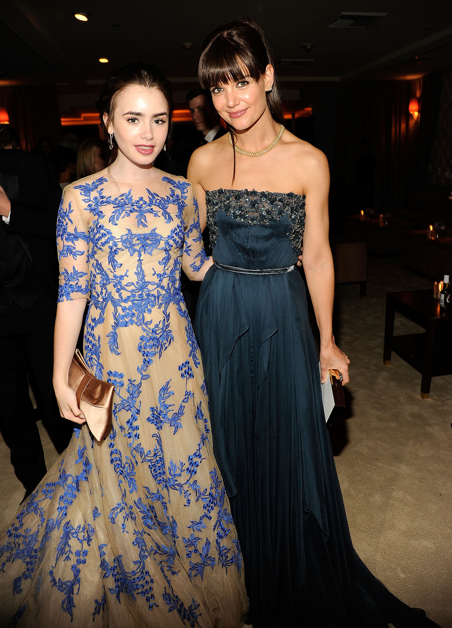 Katie Holmes and Lily Collins