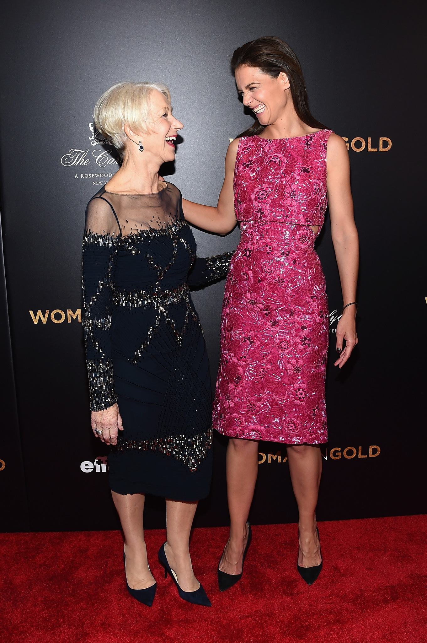 Helen Mirren and Katie Holmes at event of Woman in Gold (2015)