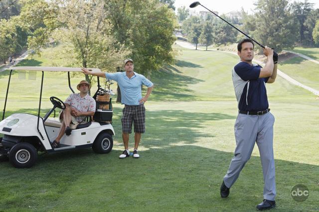 Still of Josh Hopkins, Ian Gomez and Brian Van Holt in Cougar Town (2009)