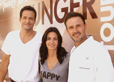 David Arquette, Courteney Cox and Josh Hopkins