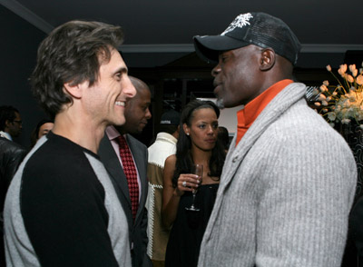 Lawrence Bender and Djimon Hounsou