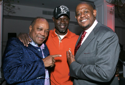 Forest Whitaker, Djimon Hounsou and Quincy Jones