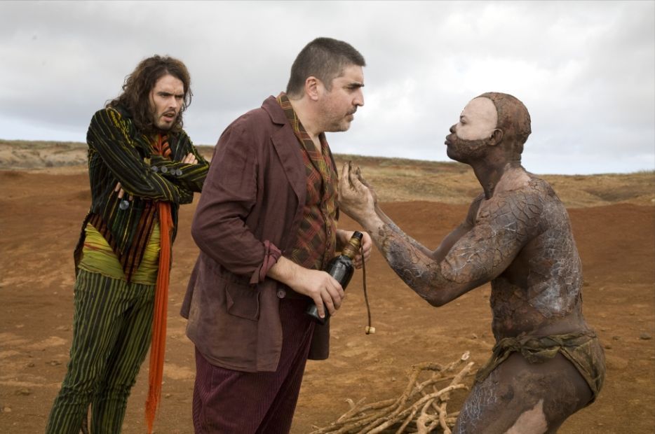 Still of Djimon Hounsou and Russell Brand in The Tempest (2010)