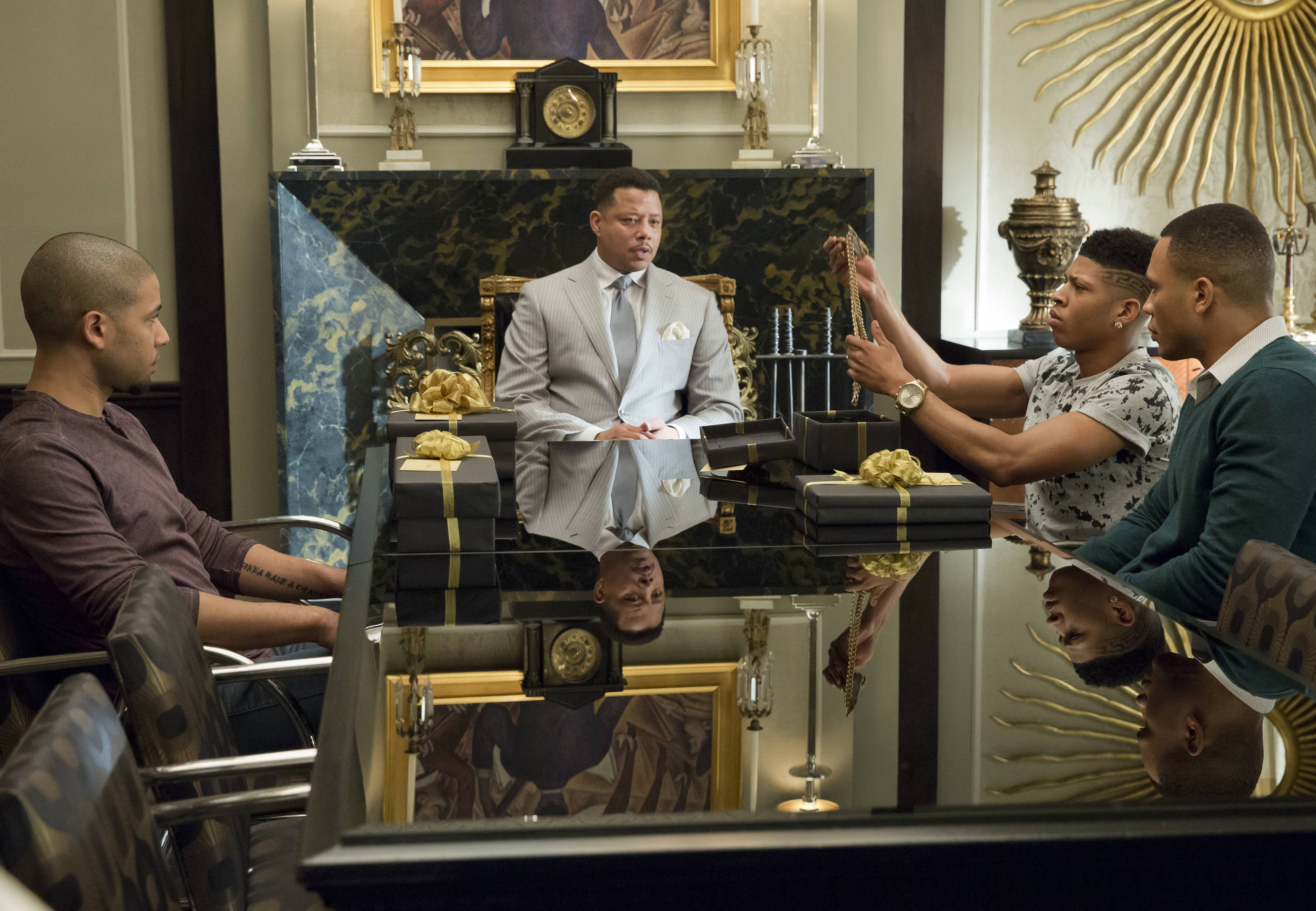 Still of Terrence Howard, Jussie Smollett and Trai Byers in Empire (2015)