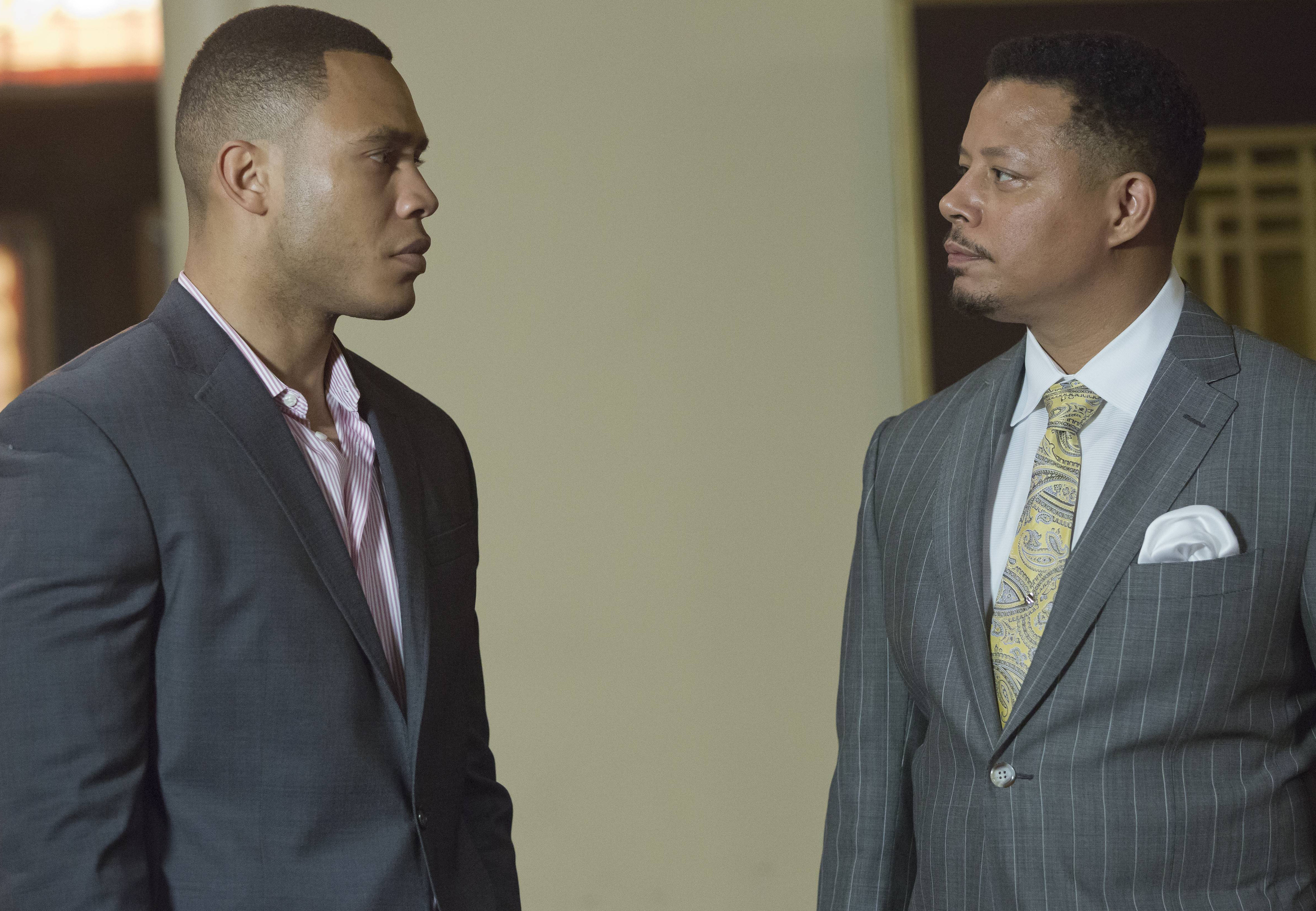 Still of Terrence Howard and Trai Byers in Empire (2015)