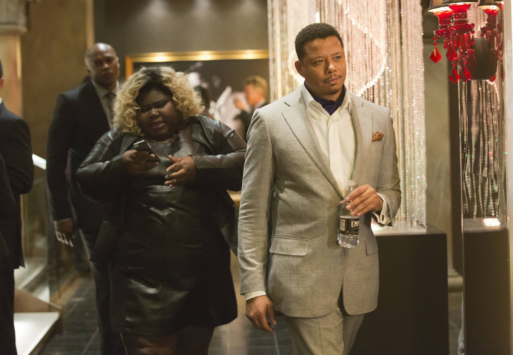 Still of Terrence Howard and Gabourey Sidibe in Empire (2015)
