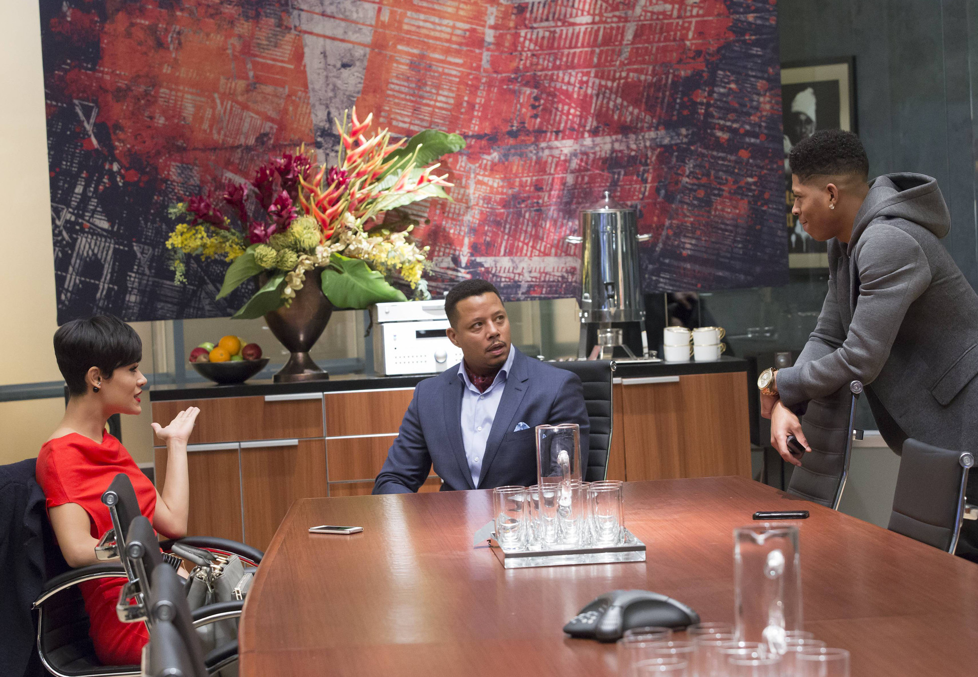 Still of Terrence Howard, Grace Gealey and Bryshere Y. Gray in Empire (2015)