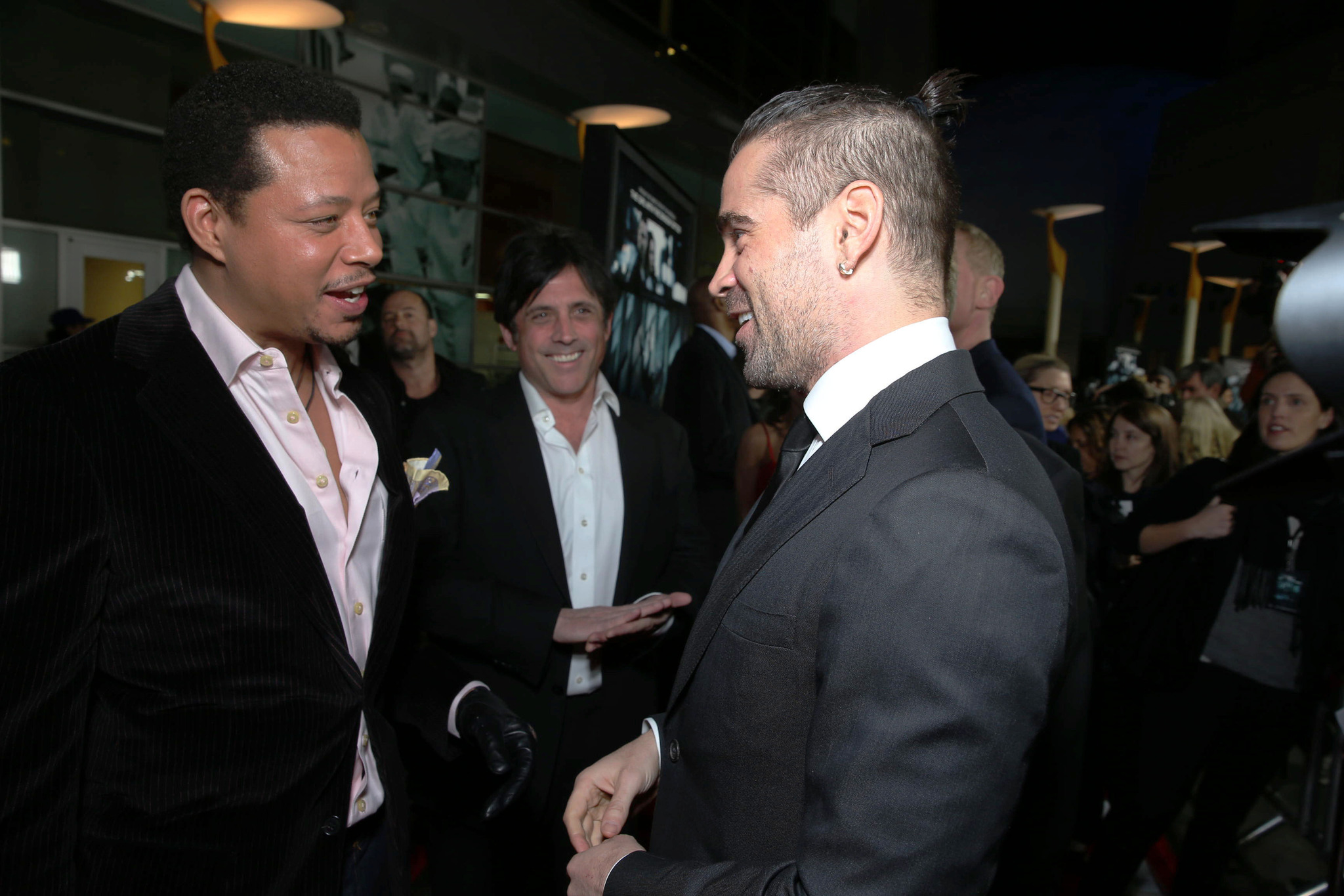Terrence Howard and Colin Farrell at event of Pasmerktas mirti (2013)