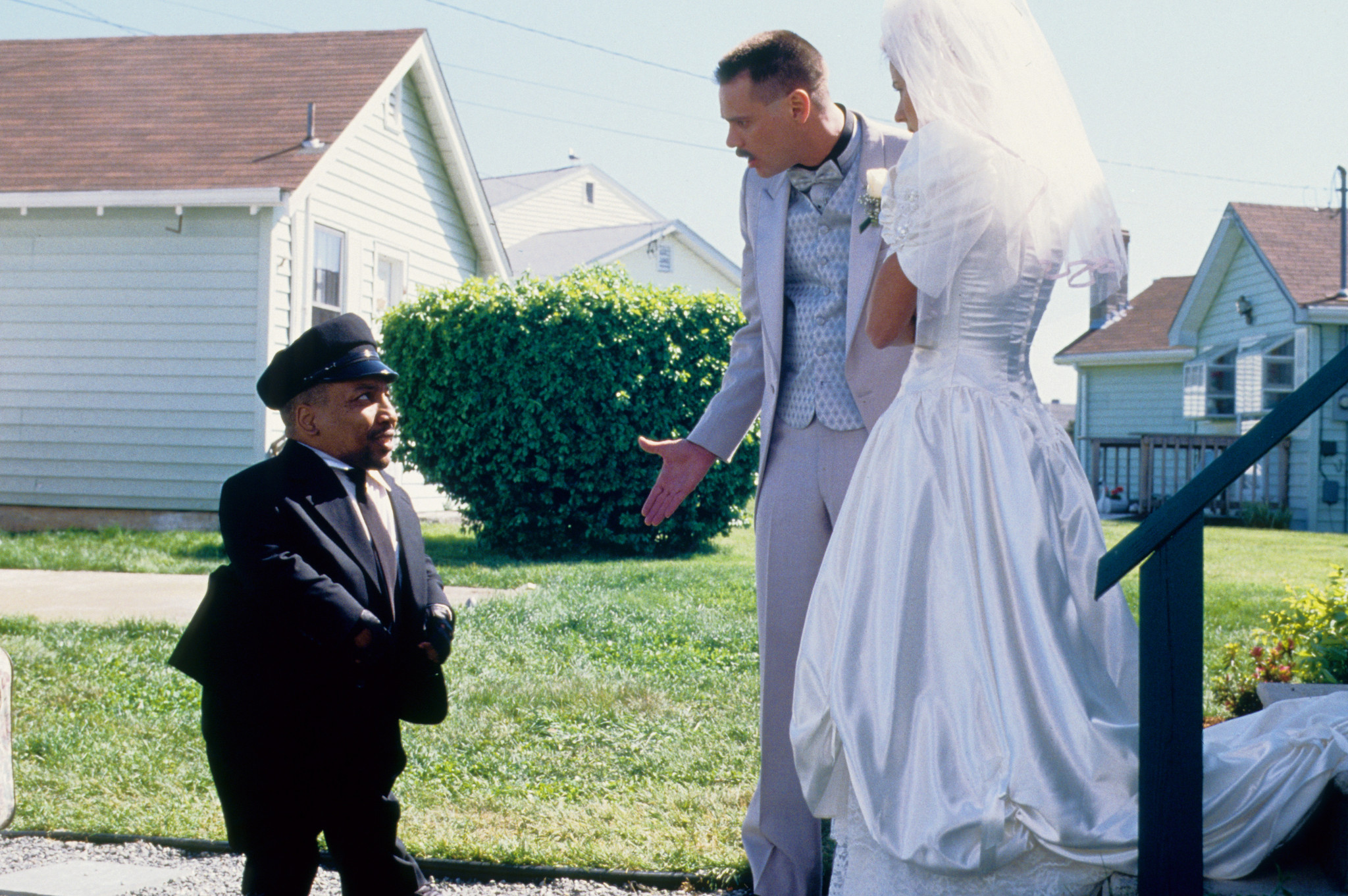 Still of Jim Carrey, Traylor Howard and Tony Cox in Me, Myself & Irene (2000)