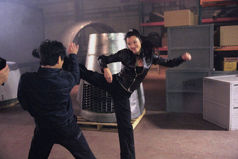 Still of Jet Li and Kelly Hu in Cradle 2 the Grave (2003)