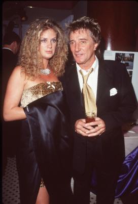 Rachel Hunter and Rod Stewart