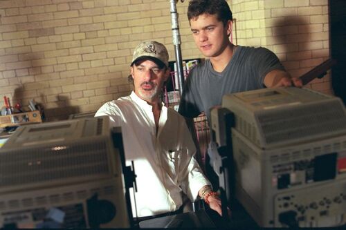 Director Rob Cohen with Joshua Jackson